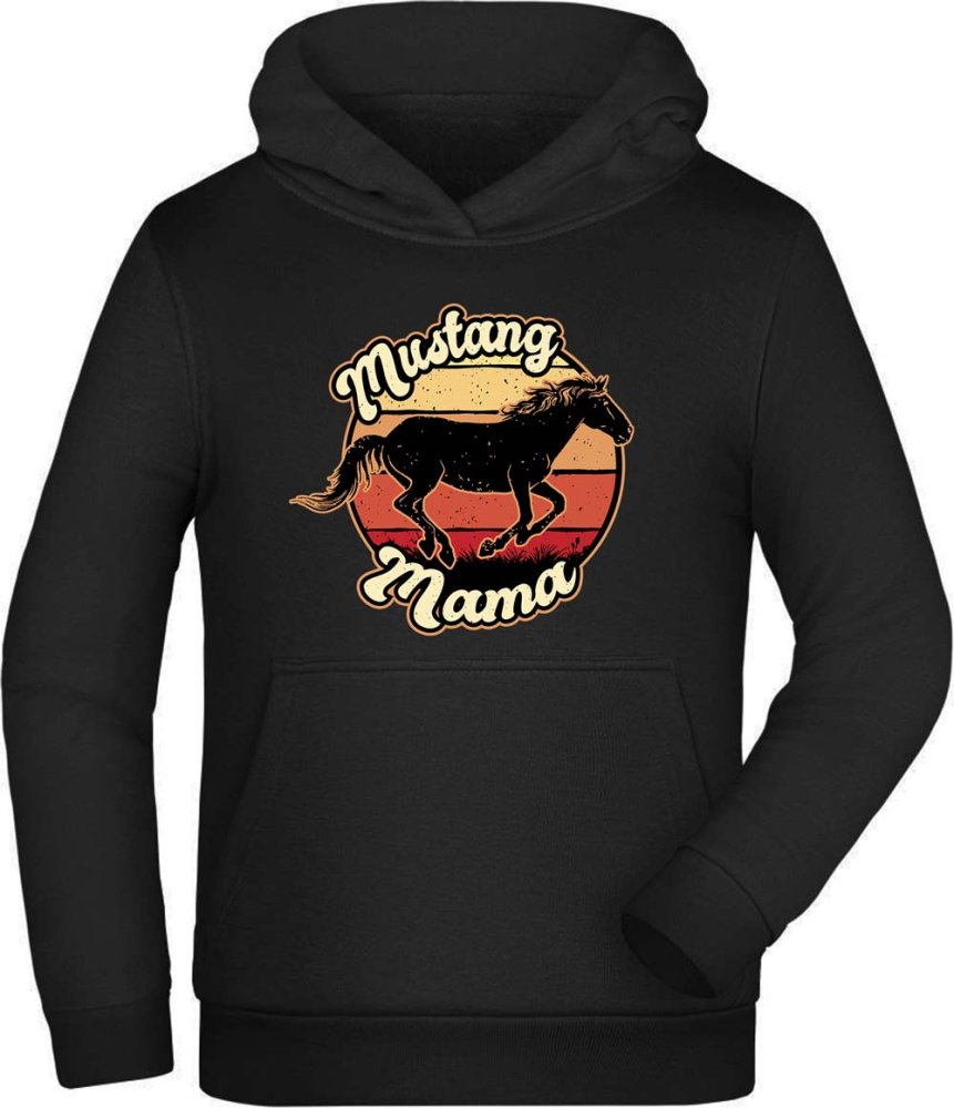 Hoodie Kids Hooded Sweater - Horse Mustang Mama i164